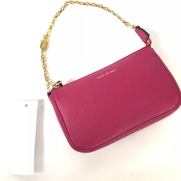 Stuart Weitzman Handbags - New Stuart Weitzman Eastside Wristlet Clutch Pink